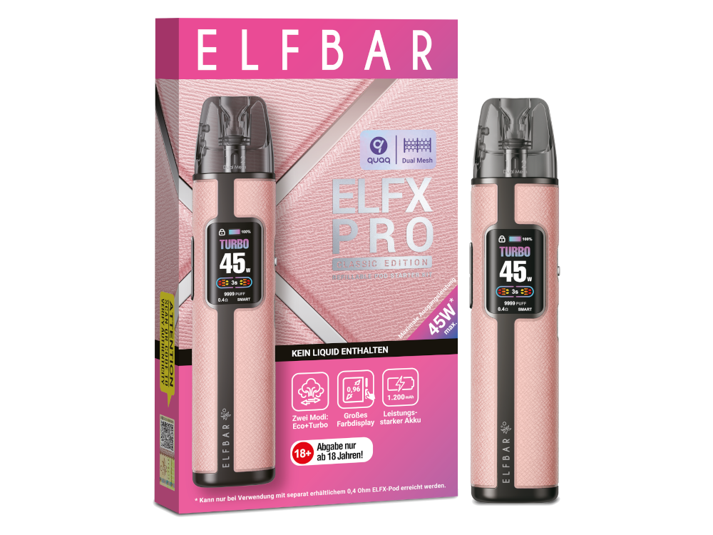 Elfbar - Elfx Pro E-Zigaretten Set pink