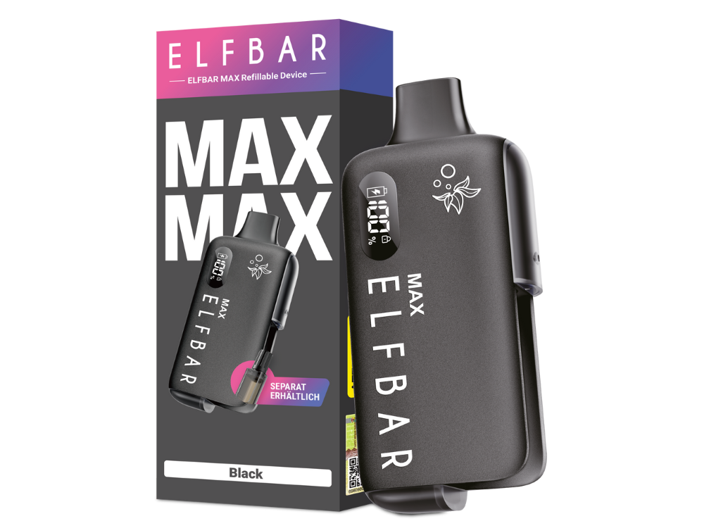 Elfbar - Max E-Zigaretten Set Black 100er Packung