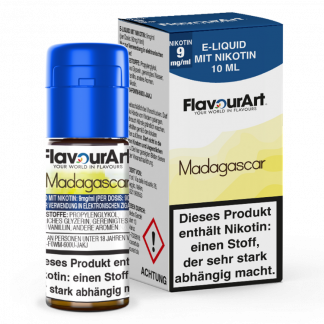 FlavourArt - Madagascar E-Zigaretten Liquid 9 mg/ml 15er Packung