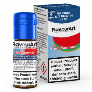 FlavourArt - Red Summer E-Zigaretten Liquid 9 mg/ml 15er Packung