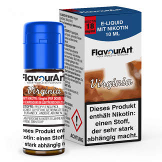 FlavourArt - Virginia E-Zigaretten Liquid 18 mg/ml 15er Packung