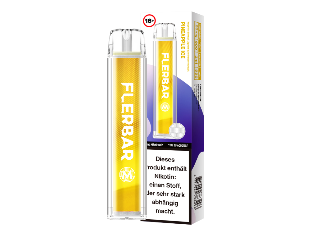Flerbar - M Einweg E-Zigarette - Pineapple Ice 20 mg/ml