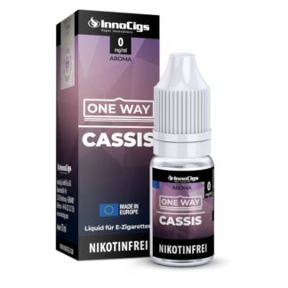 InnoCigs - One Way - Cassis - Nikotinsalz Liquid 0 mg/ml 10er Packung