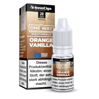 InnoCigs - One Way - Orange Vanilla - Nikotinsalz Liquid 0 mg/ml 10er Packung