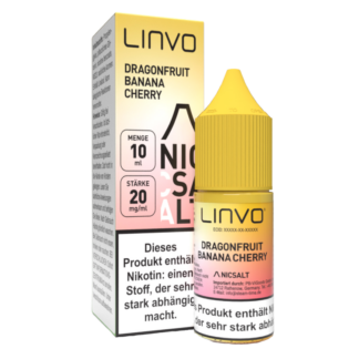 Linvo - Dragonfruit Banana Cherry - Nikotinsalz Liquid 20 mg/ml 10er Packung