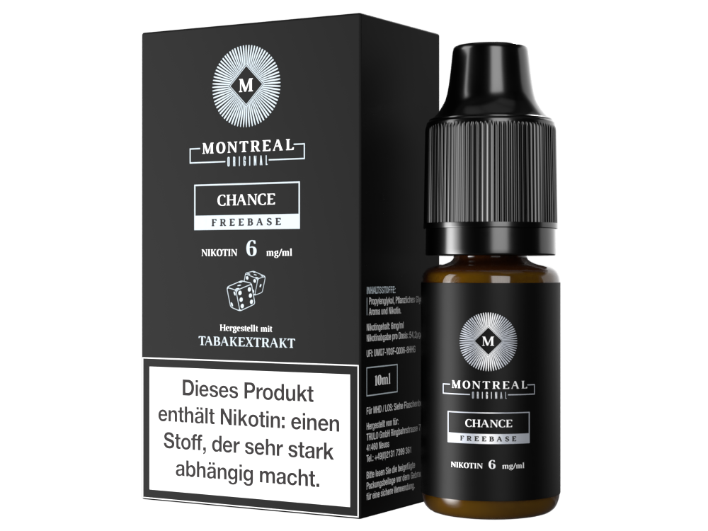 Montreal Original - Chance E-Zigaretten Liquid 6 mg/ml 5er Packung