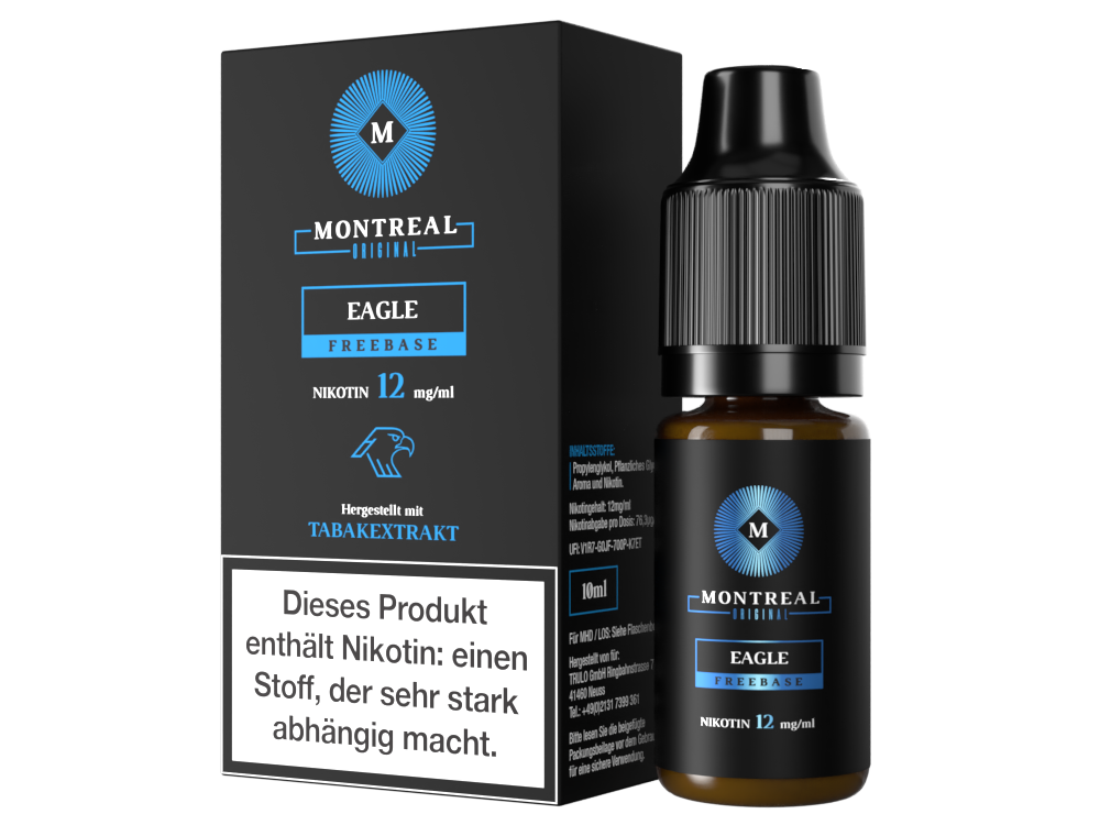 Montreal Original - Eagle E-Zigaretten Liquid 12 mg/ml 5er Packung