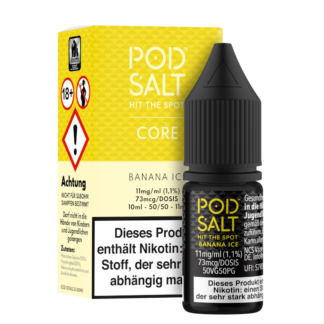 Pod Salt Core - Banana Ice - Nikotinsalz Liquid 11 mg/ml 5er Packung