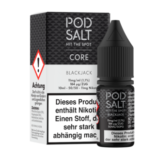Pod Salt Core - Blackjack - Nikotinsalz Liquid 11 mg/ml