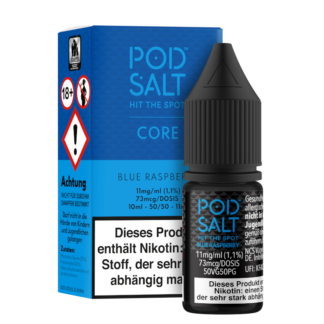 Pod Salt Core - Blue Raspberry - Nikotinsalz Liquid 11 mg/ml 5er Packung