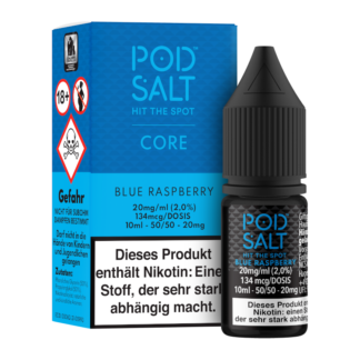 Pod Salt Core - Blue Raspberry - Nikotinsalz Liquid 20 mg/ml 5er Packung