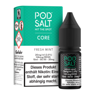 Pod Salt Core - Fresh Mint - Nikotinsalz Liquid 20 mg/ml 5er Packung