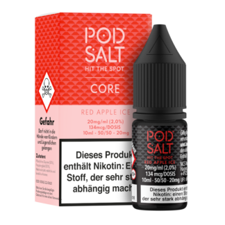 Pod Salt Core - Red Apple Ice - Nikotinsalz Liquid 20 mg/ml 5er Packung