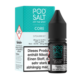 Pod Salt Core - Spearmint - Nikotinsalz Liquid 20 mg/ml 5er Packung