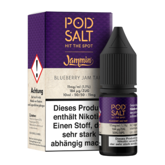 Pod Salt Fusion - Blueberry Jam Tart - Nikotinsalz Liquid 11 mg/ml 5er Packung