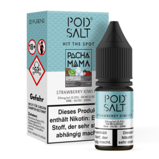 Pod Salt Fusion - Strawberry Kiwi Ice - Nikotinsalz Liquid 20 mg/ml 5er Packung