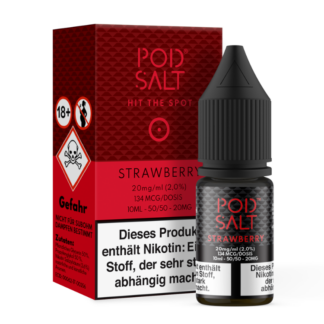 Pod Salt - Strawberry - Nikotinsalz Liquid 20 mg/ml 5er Packung