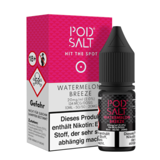 Pod Salt - Watermelon Breeze - Nikotinsalz Liquid 20 mg/ml 5er Packung
