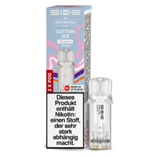SKE - Crystal Plus Pod Cotton Ice 20 mg/ml (2 Stück pro Packung) 10er Packung