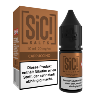 SiC! Salts - Cappuccino - Nikotinsalz Liquid 20 mg/ml 5er Packung