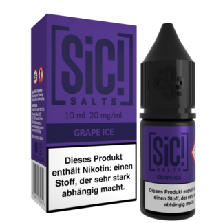 SiC! Salts - Grape Ice - Nikotinsalz Liquid 20 mg/ml 5er Packung