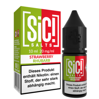 SiC! Salts - Strawberry Rhubarb - Nikotinsalz Liquid 20 mg/ml 5er Packung