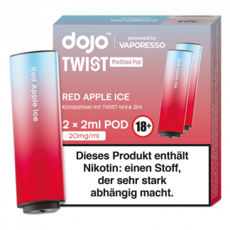 Vaporesso - Dojo - Twist Pod Red Apple Ice 20 mg/ml (2 Stück pro Packung) 10er Packung