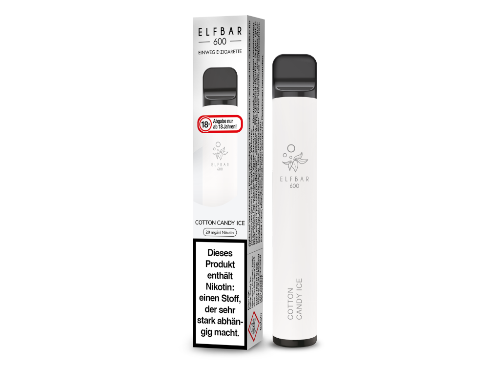 Elfbar - 600 Einweg E-Zigarette - Cotton Candy Ice 20 mg/ml