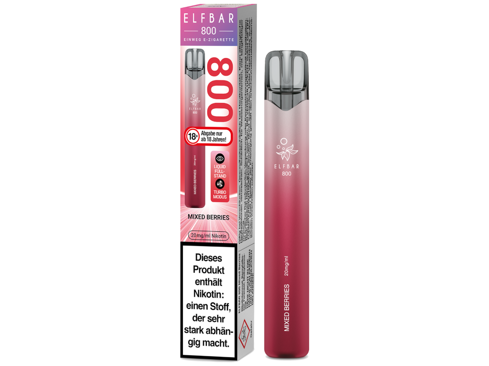 Elfbar 800 Einweg E-Zigarette - Mixed Berries 20 mg/ml
