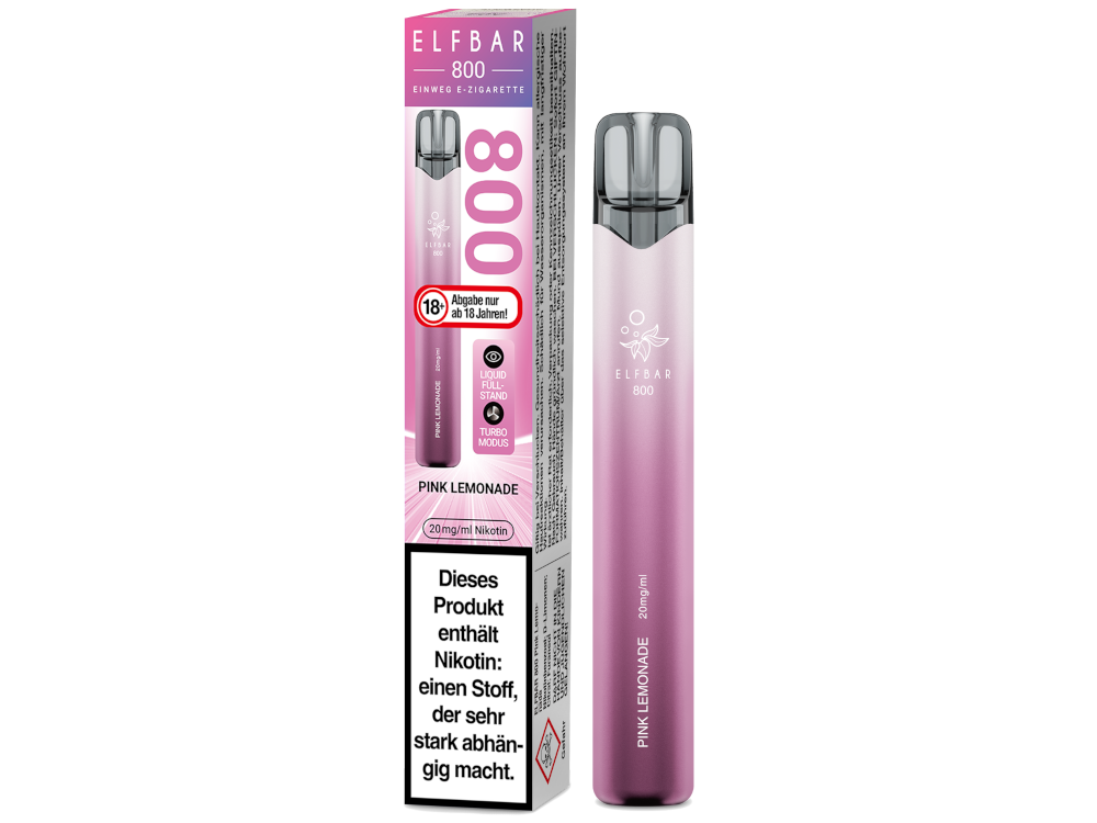 Elfbar 800 Einweg E-Zigarette - Pink Lemonade 20 mg/ml