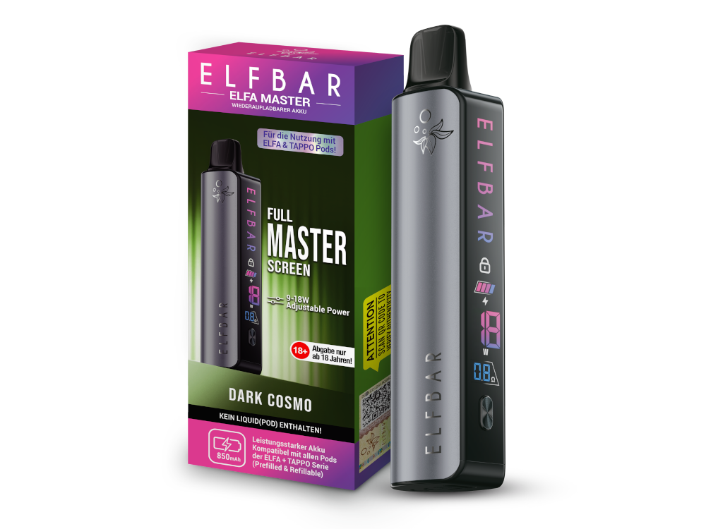 Elfbar - Elfa Master Akku 850 mAh grau 10er Packung
