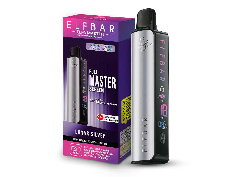 Elfbar - Elfa Master Akku 850 mAh silber