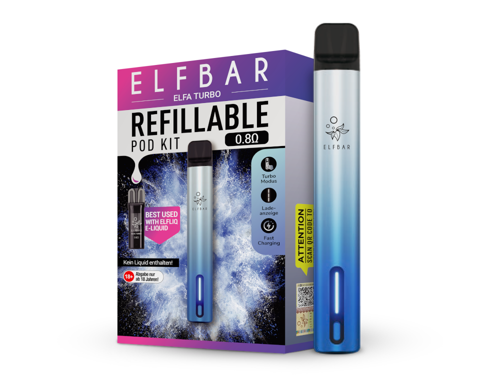Elfbar - Elfa Turbo E-Zigaretten Set aurora-cyan