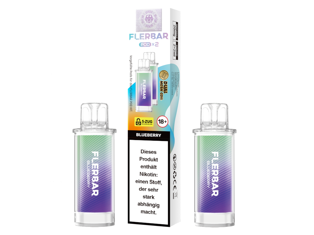 Flerbar - POD Blueberry 20 mg/ml (2 Stück pro Packung) 400er Packung
