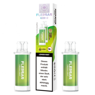 Flerbar - POD Lemon Mint 20 mg/ml (2 Stück pro Packung) 10er Packung
