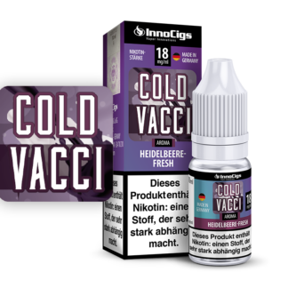InnoCigs - Cold Vacci Heidelbeere-Fresh Aroma 0 mg/ml 10er Packung