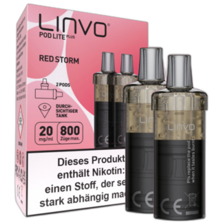 Linvo - Pod Lite Plus Cartridge Red Storm 20 mg/ml (2 Stück pro Packung)