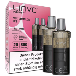 Linvo - Pod Lite Plus Cartridge Watermelon Ice 20 mg/ml (2 Stück pro Packung)