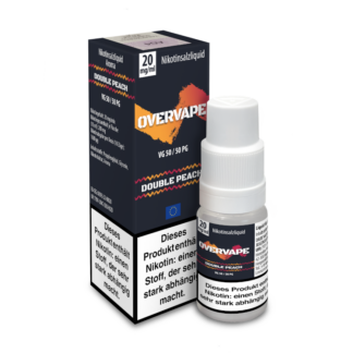 Overvape - Double Peach - Nikotinsalz Liquid 20 mg/ml