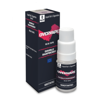Overvape - Double Raspberry - Nikotinsalz Liquid 0 mg/ml 5er Packung