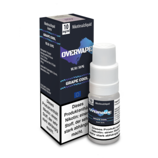 Overvape - Grape Cool - Nikotinsalz Liquid 10 mg/ml 5er Packung