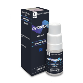 Overvape - Grape Cool - Nikotinsalz Liquid 0 mg/ml 5er Packung