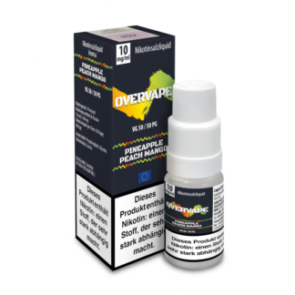 Overvape - Pineapple Peach Mango - Nikotinsalz Liquid 10 mg/ml