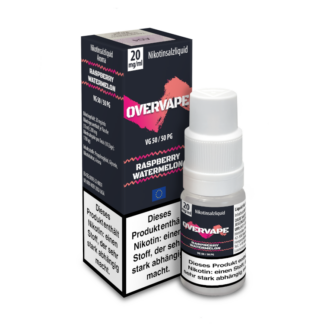 Overvape - Raspberry Watermelon - Nikotinsalz Liquid 20 mg/ml 5er Packung