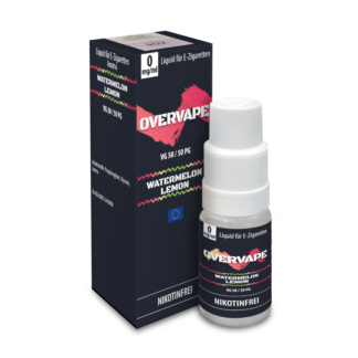 Overvape - Watermelon Lemon - Nikotinsalz Liquid 0 mg/ml 5er Packung