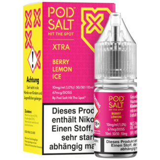 Pod Salt X - Berry Lemon Ice - Nikotinsalz Liquid 10 mg/ml 5er Packung