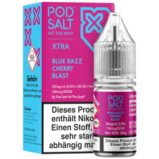 Pod Salt X - Blue Razz Cherry Blast - Nikotinsalz Liquid 20 mg/ml