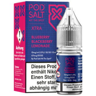 Pod Salt X - Blueberry Blackberry Lemonade - Nikotinsalz Liquid 10 mg/ml 5er Packung
