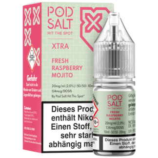 Pod Salt X - Fresh Rasperry Mojito - Nikotinsalz Liquid 20 mg/ml 5er Packung