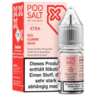 Pod Salt X - Red Gummy Bear - Nikotinsalz Liquid 20 mg/ml